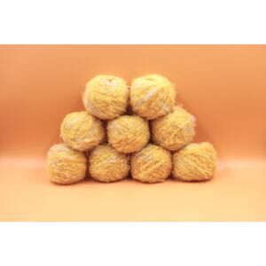 9 balls Baby Alpaca / Wool Yellow Warm Knitting Crochet Light Worsted Yarn